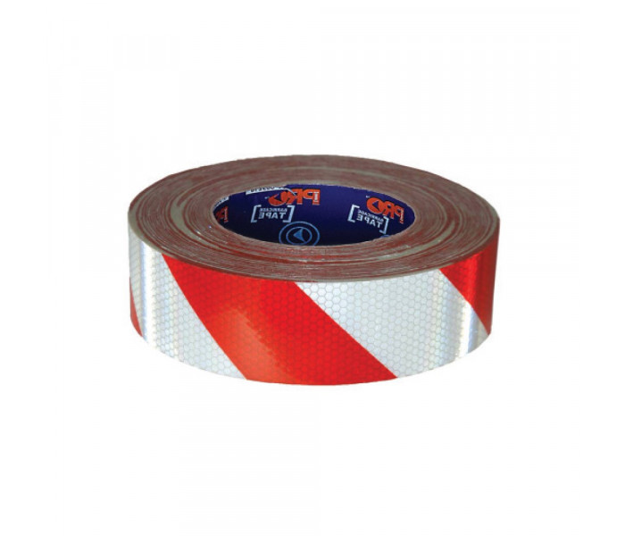 PRO Adhesive Reflective Hazard Tape-50mx50mm
